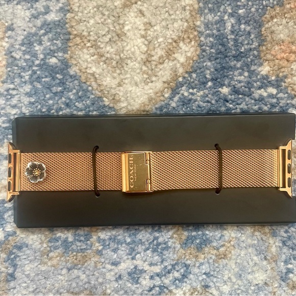 Coach Rose Gold Apple Watch Band - Picture 5 of 11